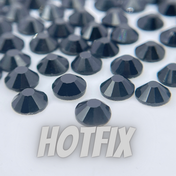Jet Black Hotfix Rhinestones