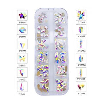 120PCS AB Glass Nail Art Rhinestone kit | NK-1