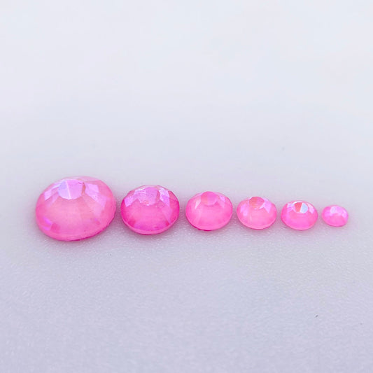 Luminous Rose Glass Rhinestones