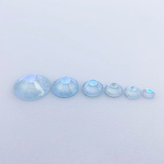Luminous Blue Glass Rhinestones