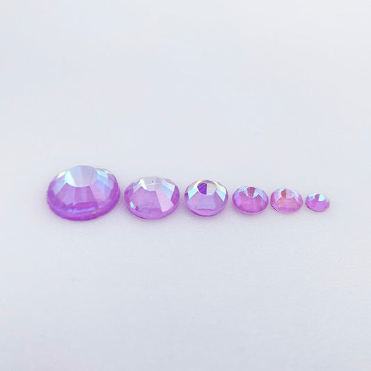 Luminous Purple Glass Rhinestones