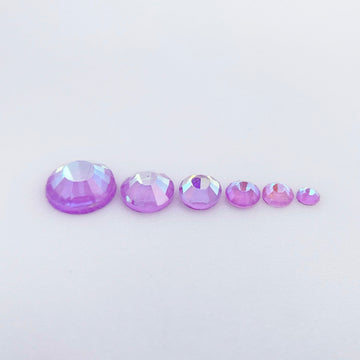 Luminous Purple Glass Rhinestones