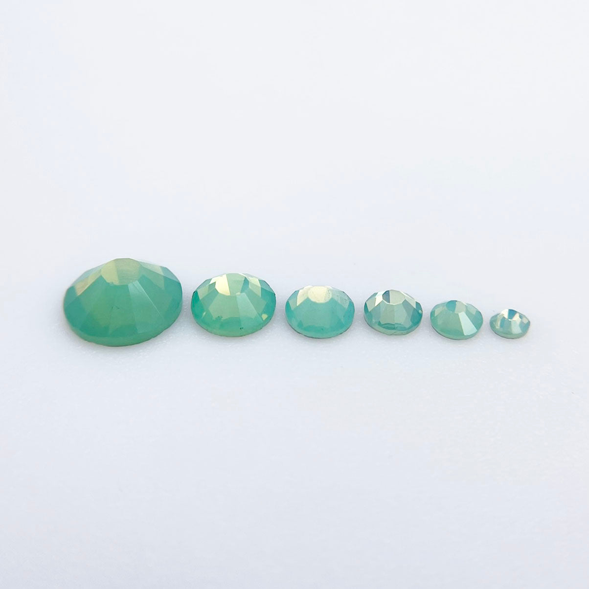 Green Opal Glass Rhinestones