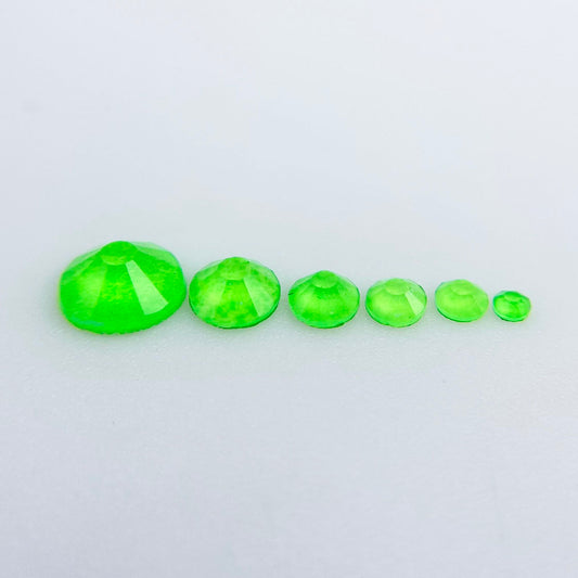 Neon Green Glass Rhinestones