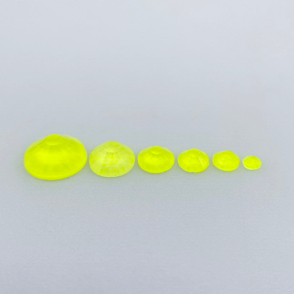 Neon Yellow Glass Rhinestones