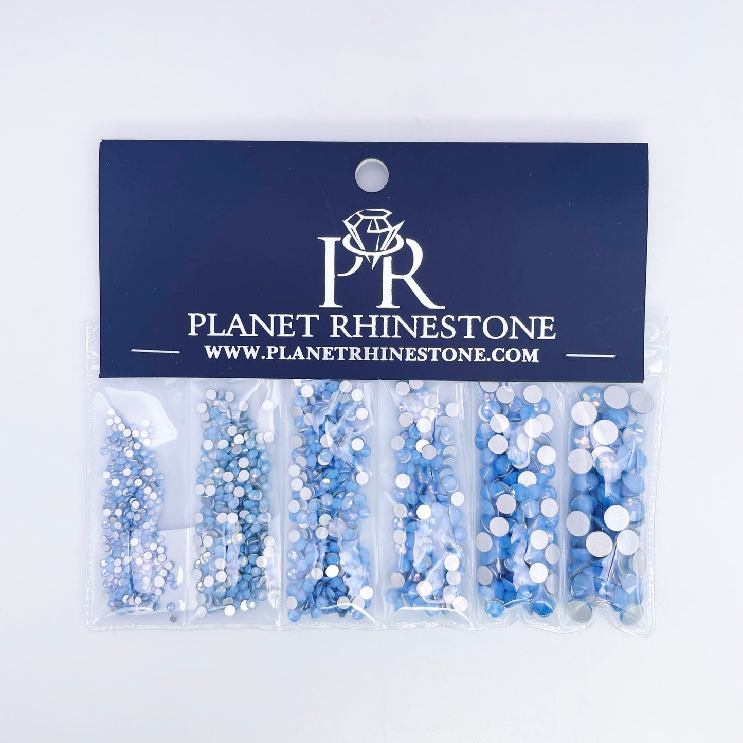 Blue Opal Glass Rhinestones