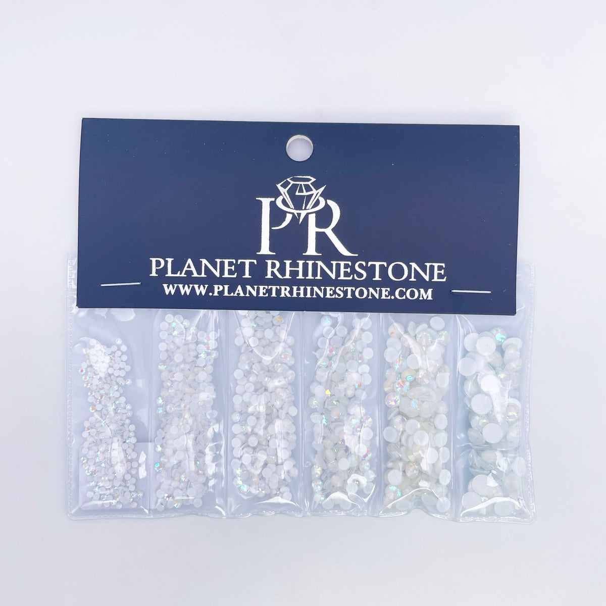 Random Rhinestone White White Glass Rhinestones | Planet Rhinestone | Shop Now