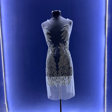 Leaf Rhinestone Bodice