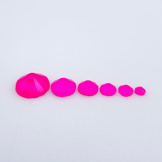 Neon Rose Glass Rhinestones
