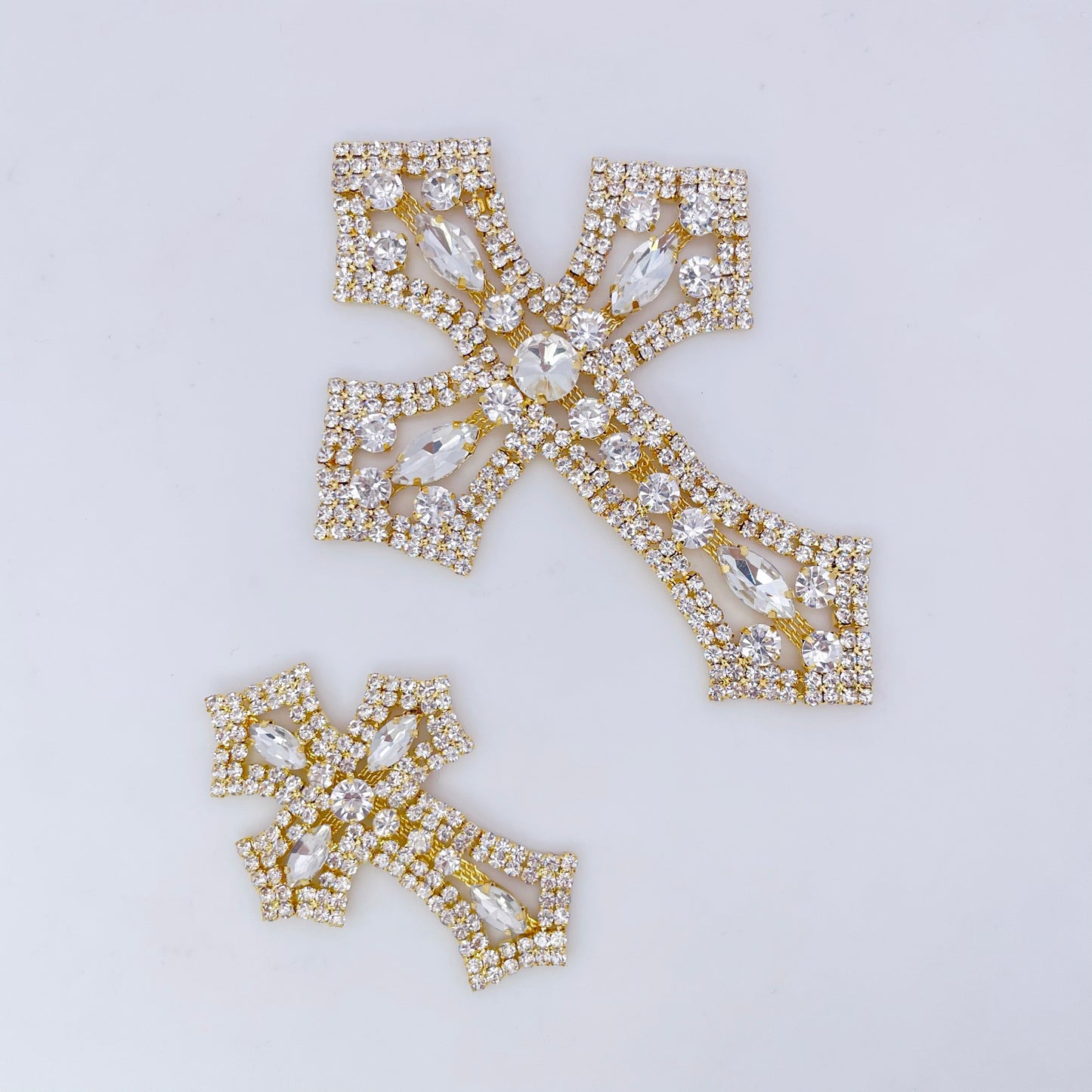 Gold Rhinestone Cross