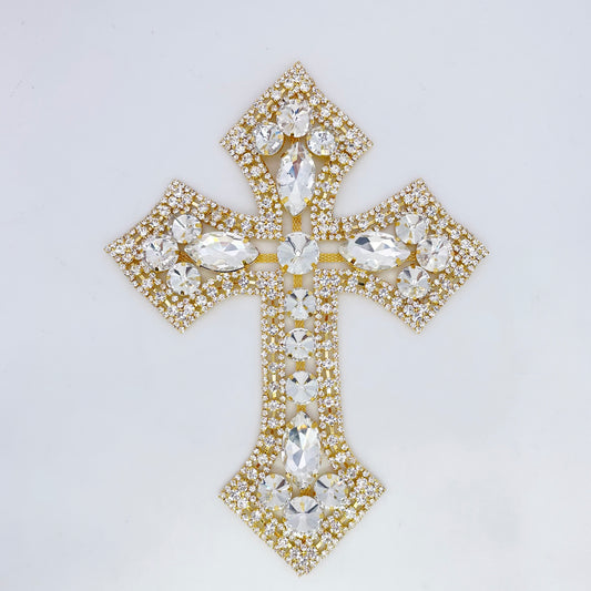 Gold Rhinestone Cross