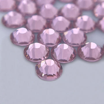 Lt. Rose Glass Rhinestones