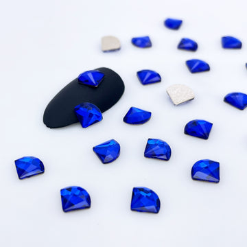 6*8 Fan Shape Glass Rhinestones