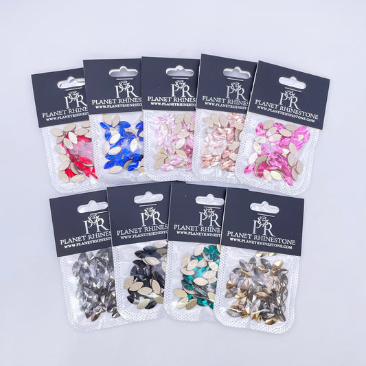 Navette Glass Rhinestones