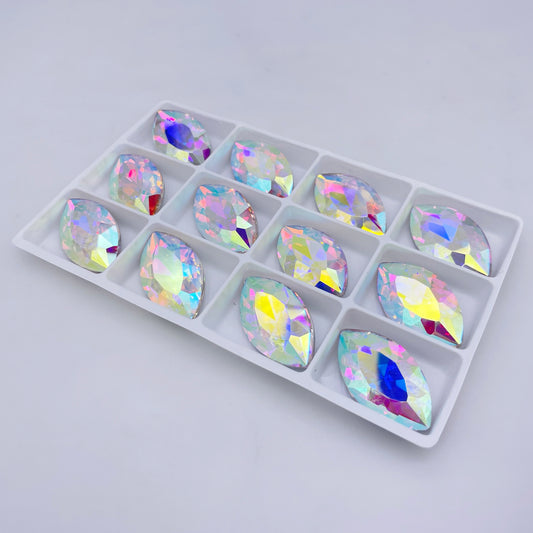 Navette | 17*32mm | Pointed Back Rhinestones