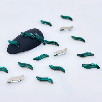 2*9 S Shape Glass Rhinestones