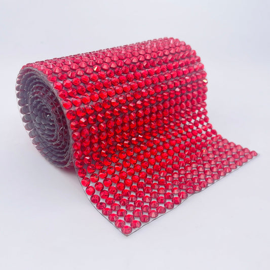 Rhinestone Mesh Fabric, 24x40cm Cuttable Rhinestone Mesh Wrap Self Adhesive  Sparkling Glitter Webbing Wrap Clothing Bag Making DIY Arts Craft(#2)