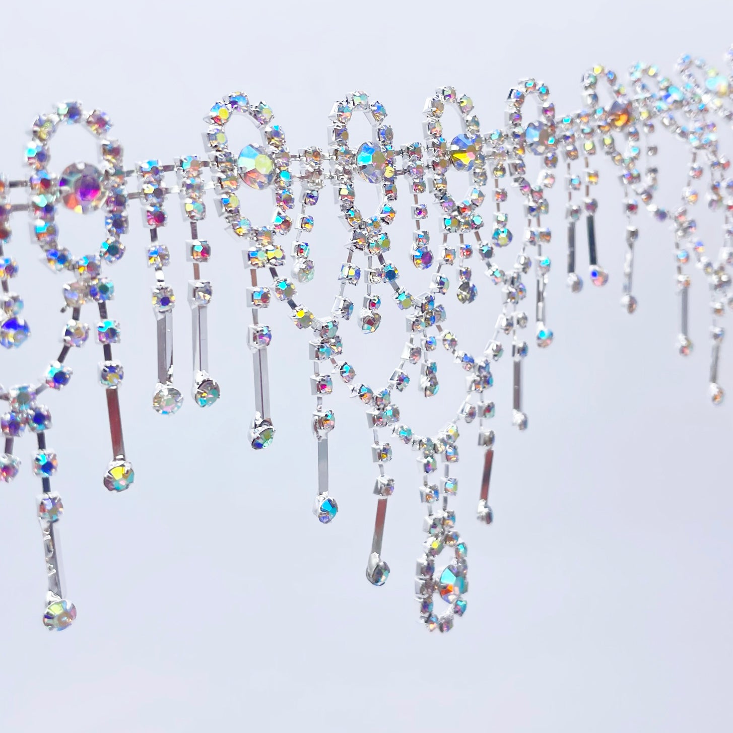 Multicolor Rhimestone Fringe Rhinestone Fringe | Planet Rhinestone | Shop Now