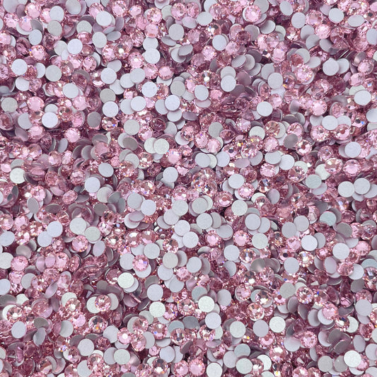 Lt. Rose Glass Rhinestones