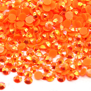 Neon Tangerine Jelly Rhinestones
