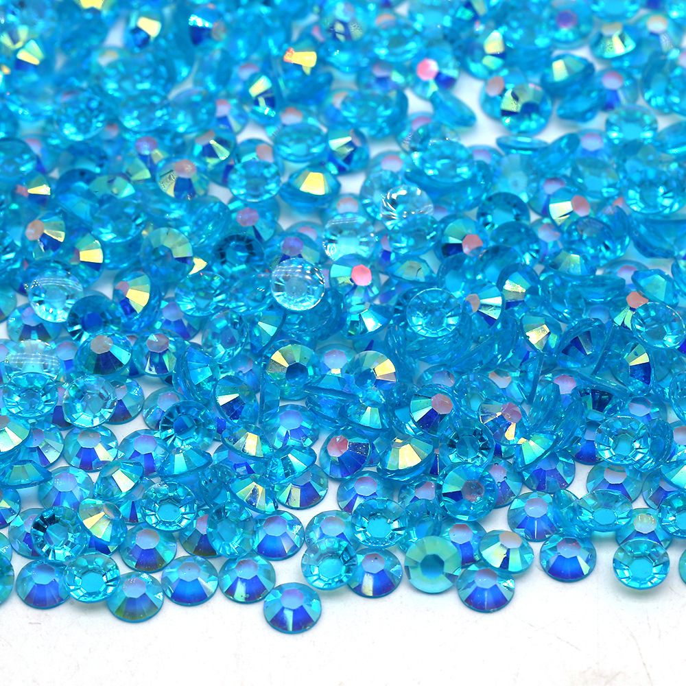 Small Blue Rhinestones Blue Zircon AB TP Jelly Rhinestones | Planet Rhinestone