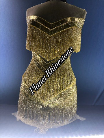 Amelia Beaded Fringe Bodice