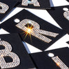 2" Crystal Iron On Rhinestone Letters | L-11