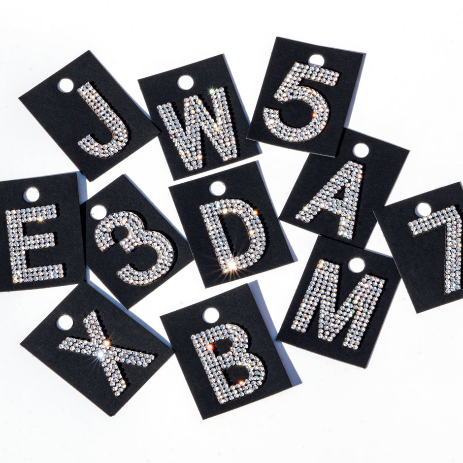 Rhinestone Letters & Numbers | Planet Rhinestone