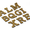 2" Gold Iron On Rhinestone Letters & Numbers | L-1