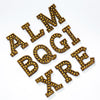 2" Gold Iron On Rhinestone Letters & Numbers | L-1