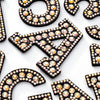 2" AB Iron On Rhinestone Letters & Numbers | L-1