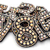 2" AB Iron On Rhinestone Letters & Numbers | L-1