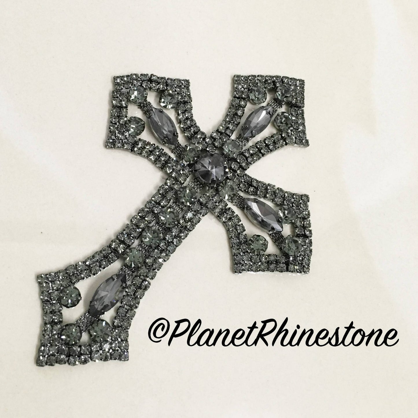 Black Rhinestone Cross