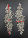 Crystal Lace Applique Pair