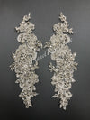Crystal Lace Applique Pair