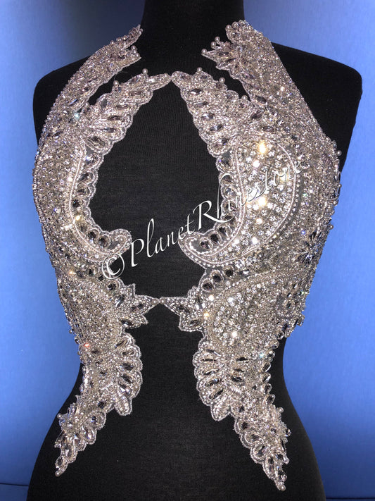 Wendy Rhinestone Pair Applique