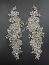 Crystal Lace Applique Pair