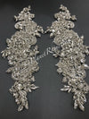 Crystal Lace Applique Pair