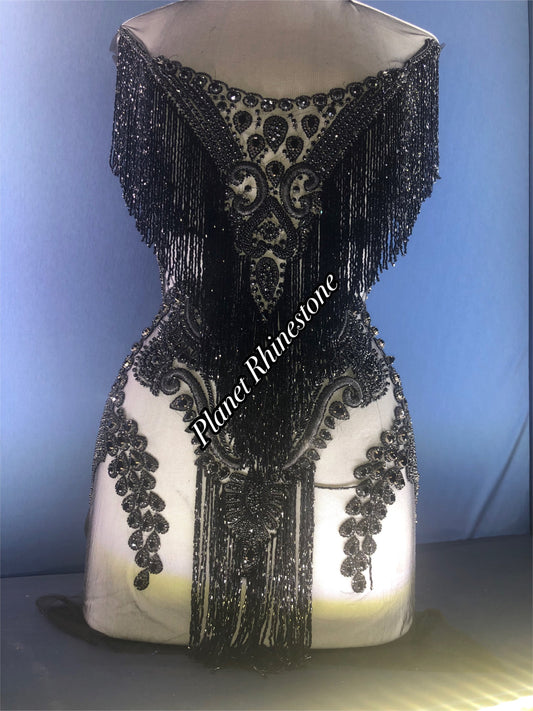 Waterfall Rhinestone Applique