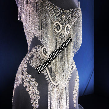 Waterfall Rhinestone Applique