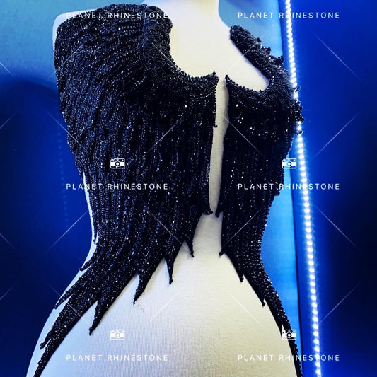 Angel Wings Rhinestone Applique