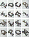 2" AB Iron On Rhinestone Letters & Numbers | L-1