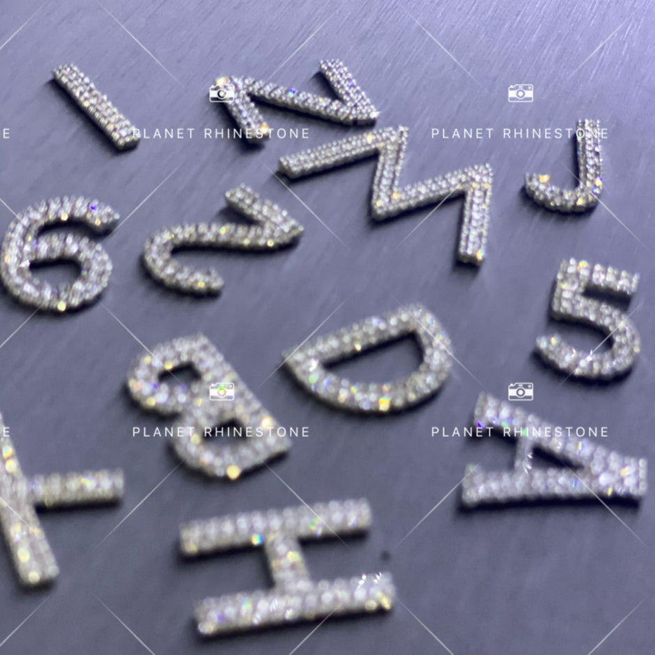 Rhinestone Letters & Numbers | Planet Rhinestone