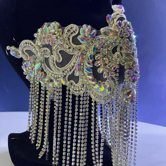 Rhinestone Fringe Applique