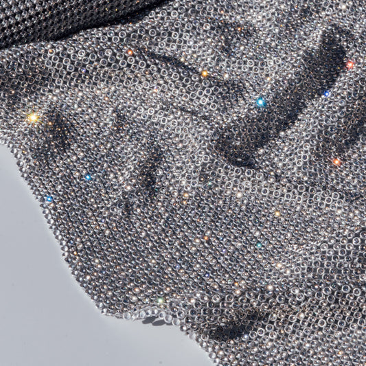 Crystal Metal Mesh Rhinestone Panels | S001